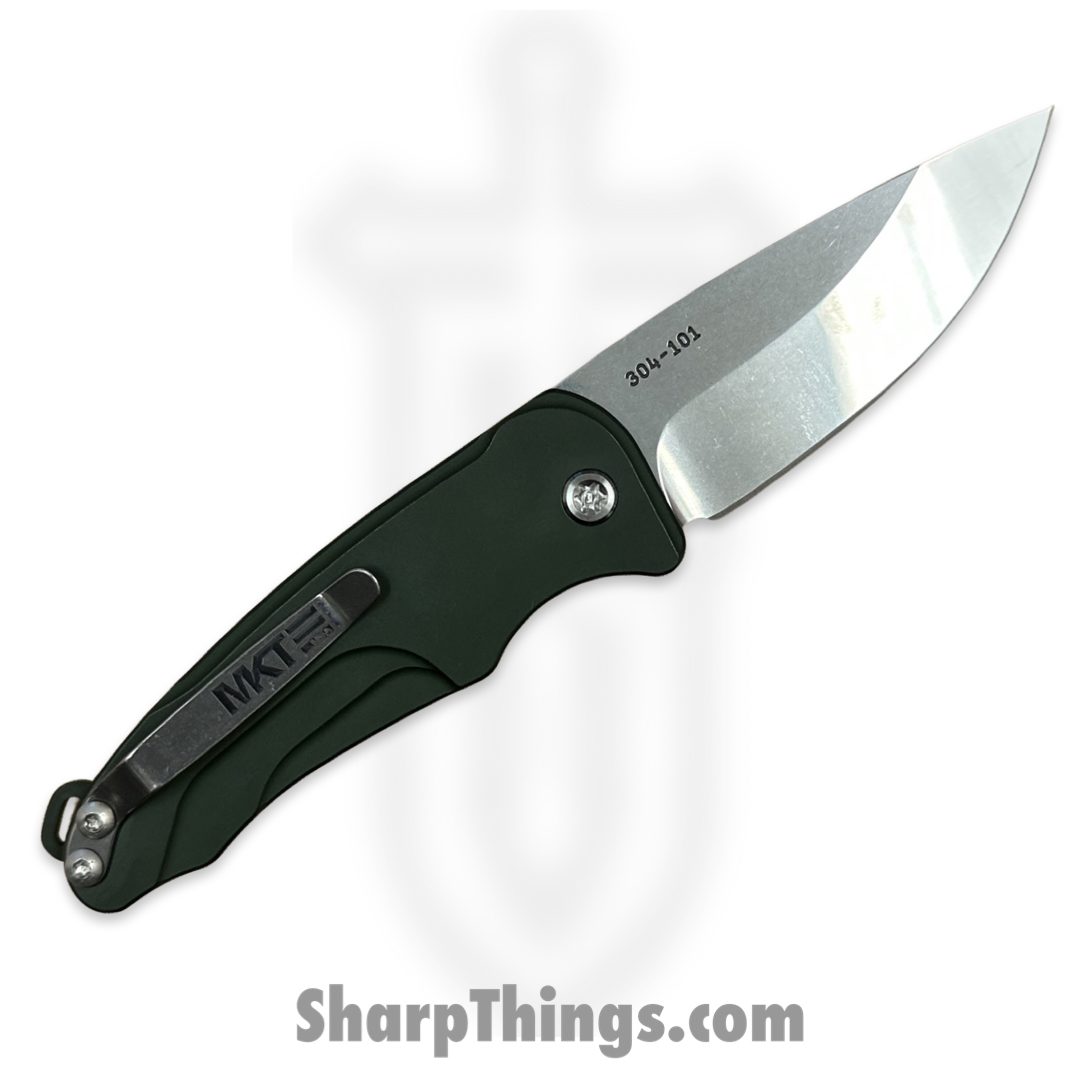 Medford Knife and Tool - MKA394TQ-40AG-TSCS-Q4 - Smooth Criminal - Automatic Knife - S45VN Tumbled Drop Point - Aluminum - Green - Image 2