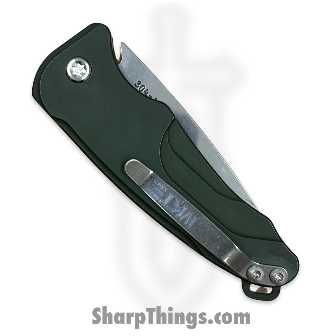 Medford Knife and Tool - MKA394TQ-40AG-TSCS-Q4 - Smooth Criminal - Automatic Knife - S45VN Tumbled Drop Point - Aluminum - Green - Image 3