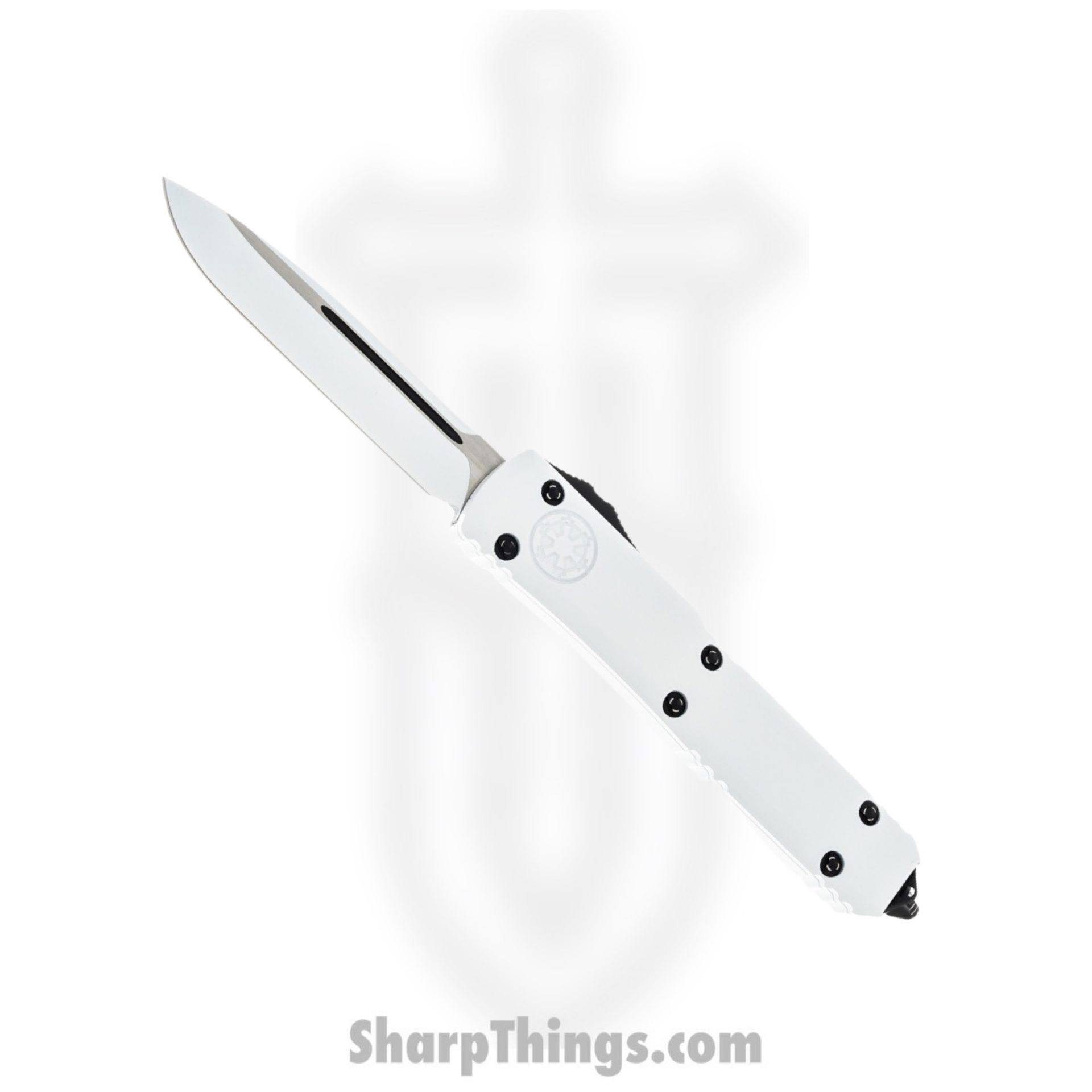 Microtech - 121-1STD - Ultratech Stormtrooper - OTF Auto - 121-1STD Ultratech Stormtrooper OTF Auto - 6061-T6 Aluminum - White