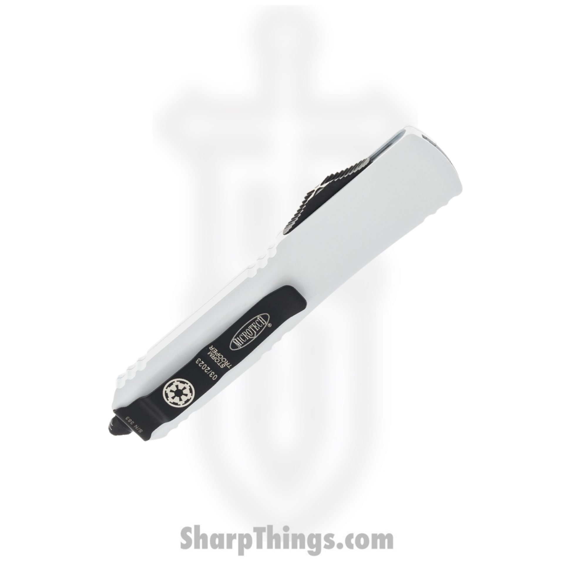 Microtech - 121-1STD - Ultratech Stormtrooper - OTF Auto - 121-1STD Ultratech Stormtrooper OTF Auto - 6061-T6 Aluminum - White - Image 4