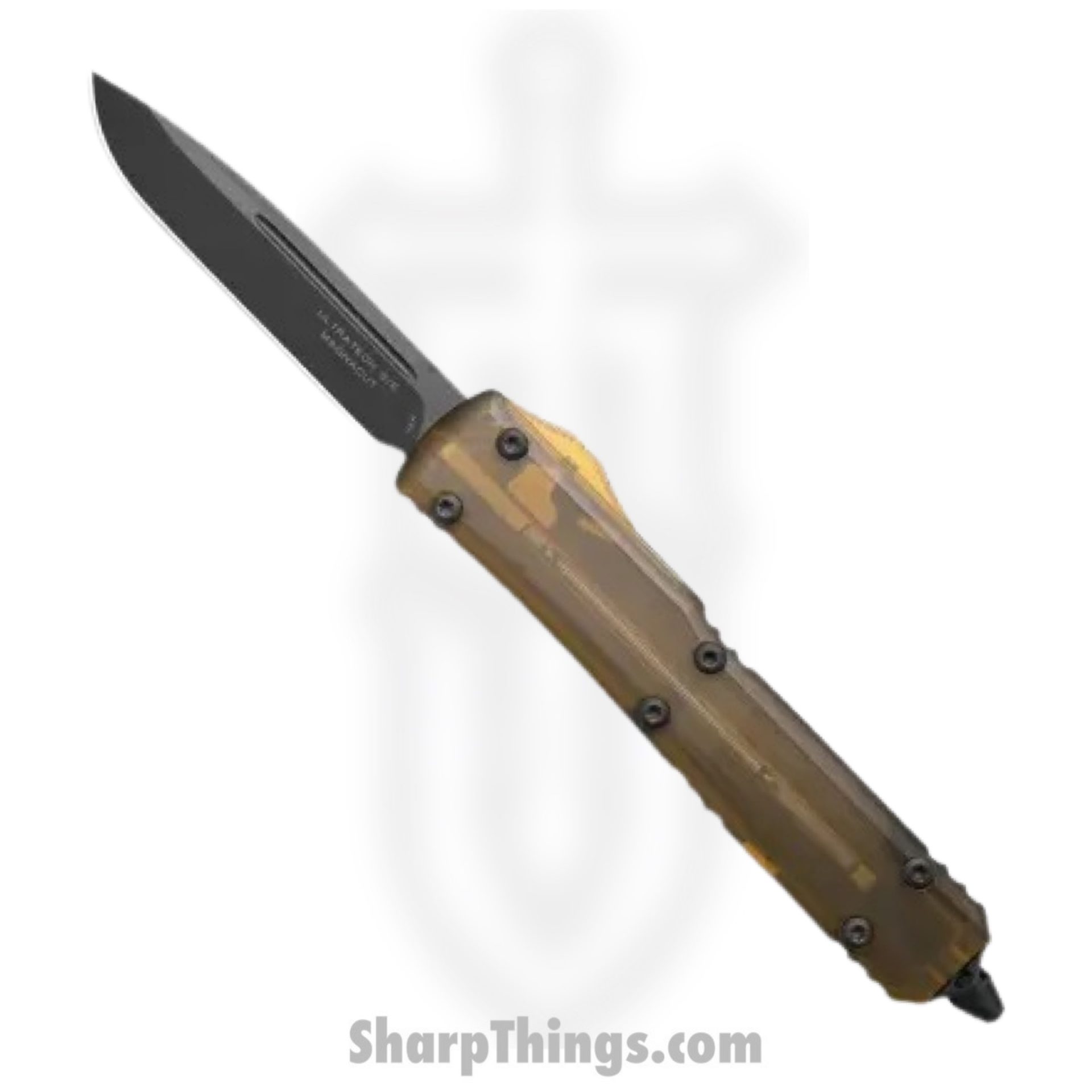 Microtech - 121-1DLCTULS - Ultratech - OTF Auto - 121-1DLCTULS Ultratech OTF Auto - Ultem - Black/Ultem