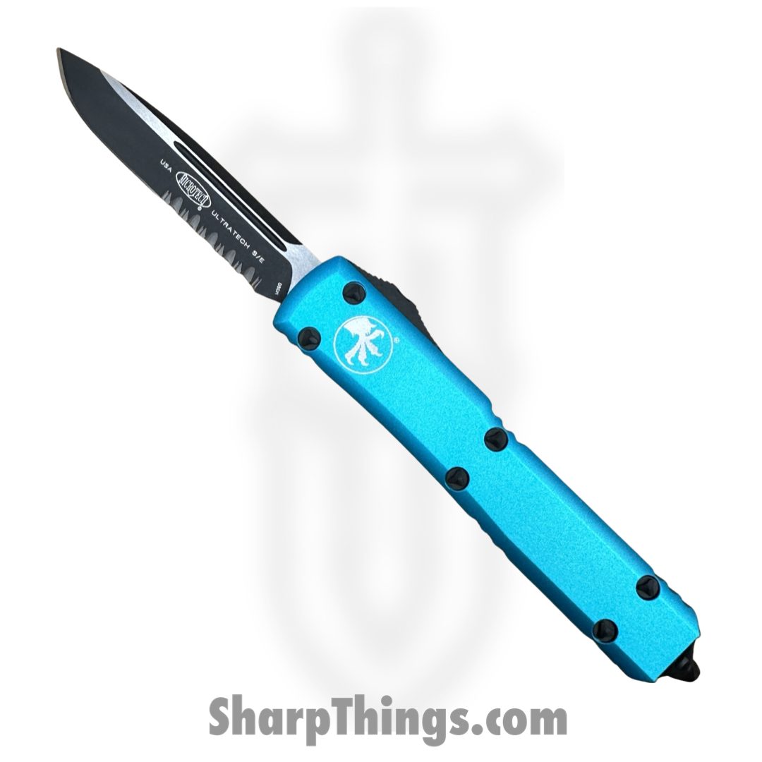 Microtech - 121-2TQ - Ultratech - OTF Auto - 121-2TQ Ultratech OTF Auto - 6061-T6 Aluminum - Turquoise