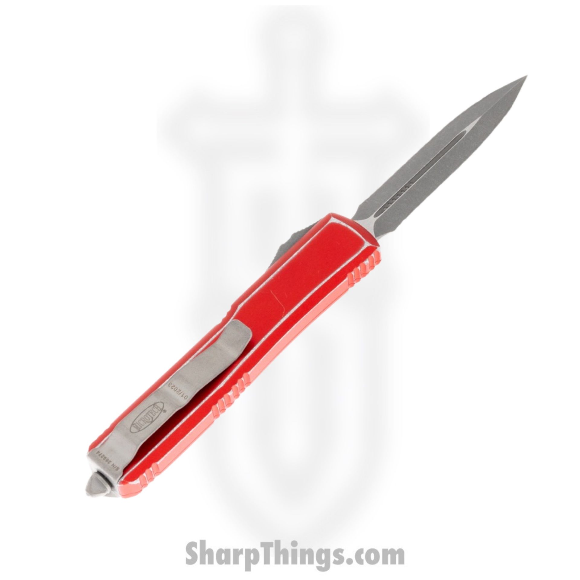 Microtech - 122-D12DRD - Ultratech - OTF Auto - 122-D12DRD Ultratech OTF Auto - 6061-T6 Aluminum - Distressed Red - Image 2