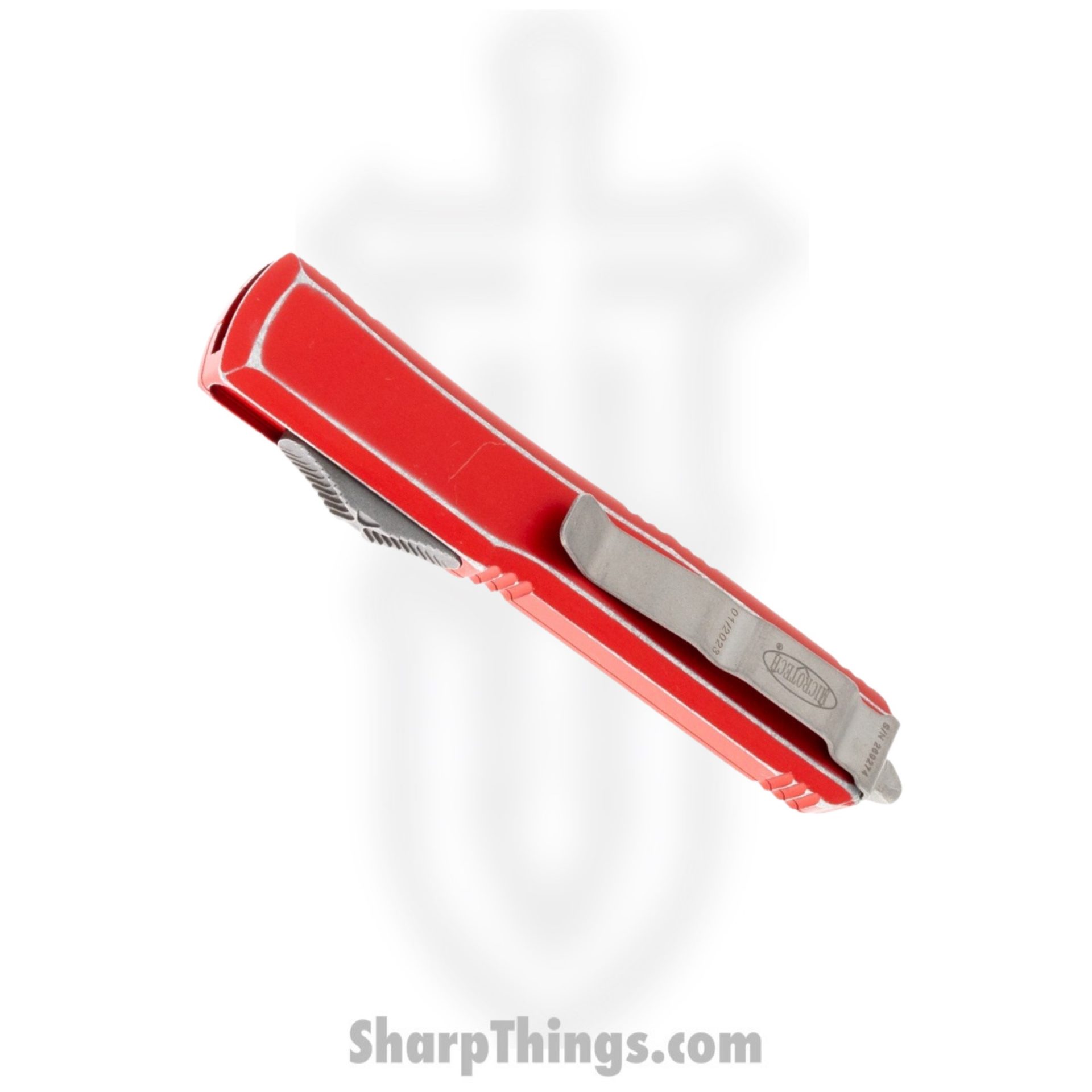 Microtech - 122-D12DRD - Ultratech - OTF Auto - 122-D12DRD Ultratech OTF Auto - 6061-T6 Aluminum - Distressed Red - Image 4