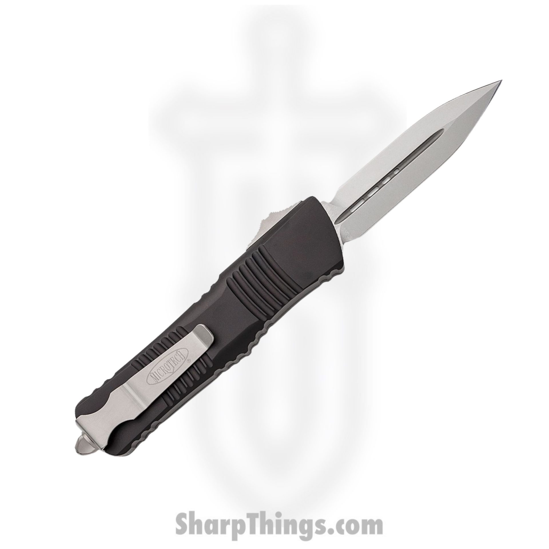 Microtech - 142-10 - Combat Troodon - OTF Auto - 142-10 Combat Troodon OTF Auto - 6061-T6 Aluminum - Black - Image 2