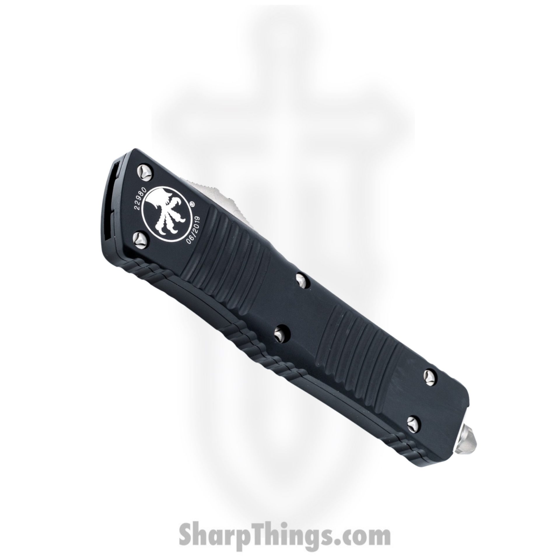 Microtech - 142-10 - Combat Troodon - OTF Auto - 142-10 Combat Troodon OTF Auto - 6061-T6 Aluminum - Black - Image 3