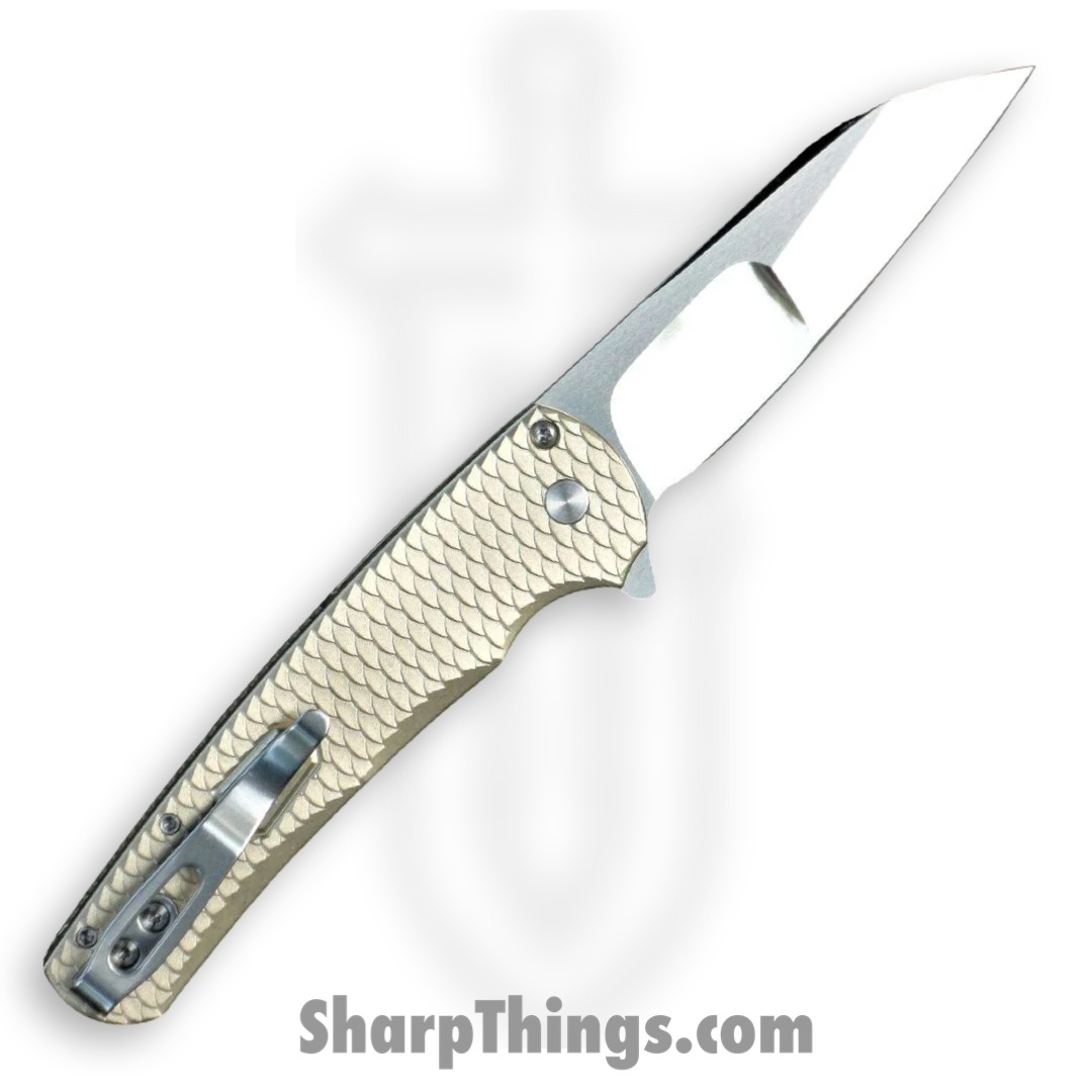 ProTech - Malibu2023.016 - 2023 Malibu Custom 016 - Folding Knife - 154CM Polished Reverse Tanto - Aluminum/Dragon Scale - Bronze - Image 2