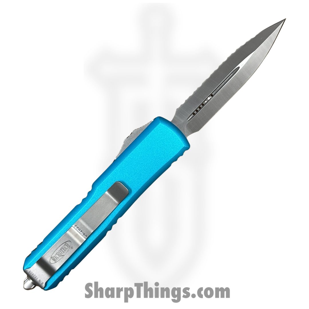 Microtech - 232-6TQ - UTX-85 - OTF Auto - 232-6TQ UTX-85 OTF Auto - 6061-T6 Aluminum - Turquoise - Image 2