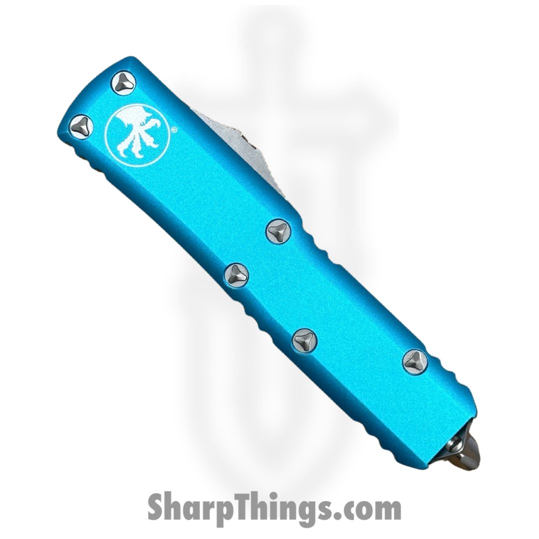 Microtech - 232-6TQ - UTX-85 - OTF Auto - 232-6TQ UTX-85 OTF Auto - 6061-T6 Aluminum - Turquoise - Image 4