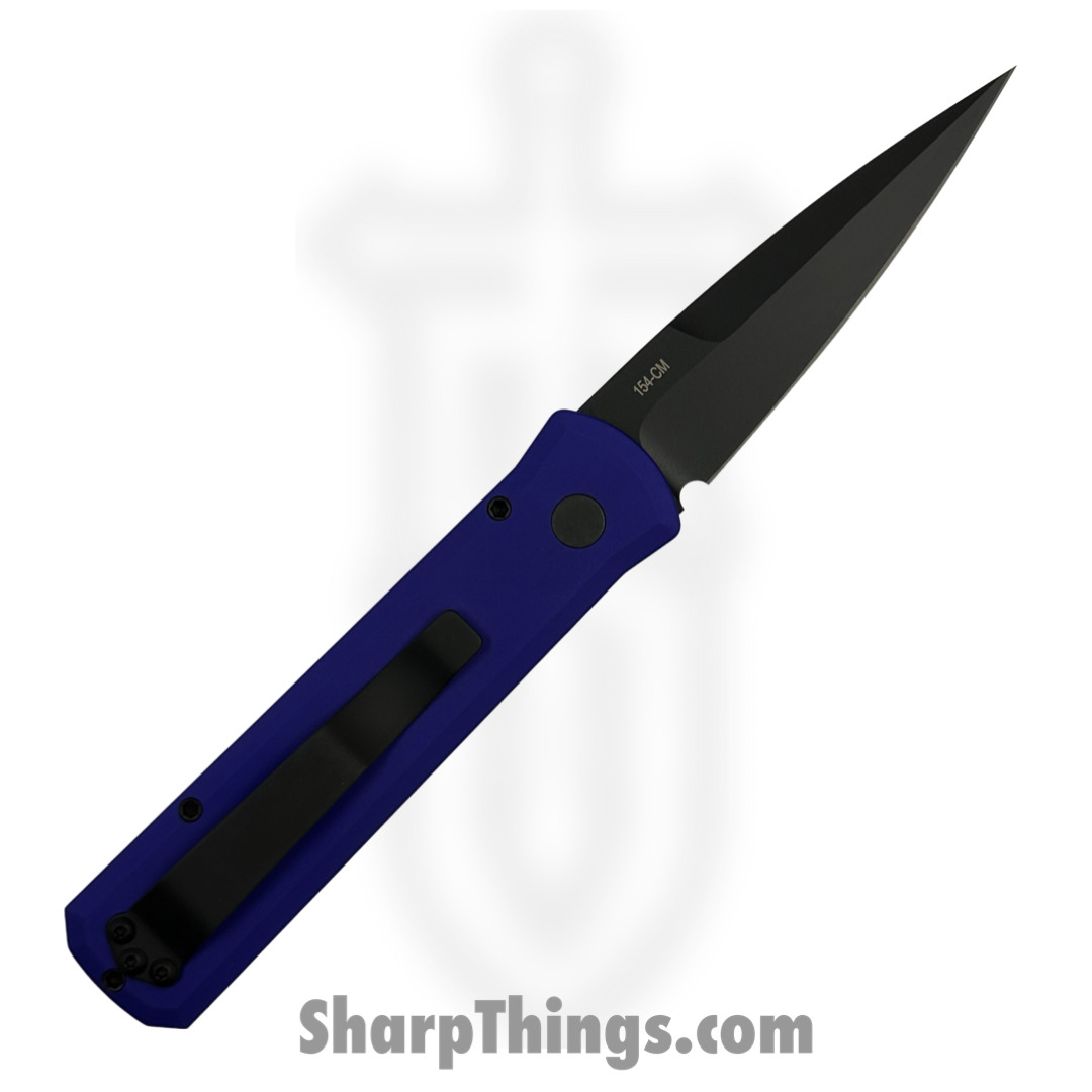 ProTech - 721-Purple - Godson - Automatic Knife - 154CM Coated Spear Point - 6061-T6 Aluminum - Purple - Image 2