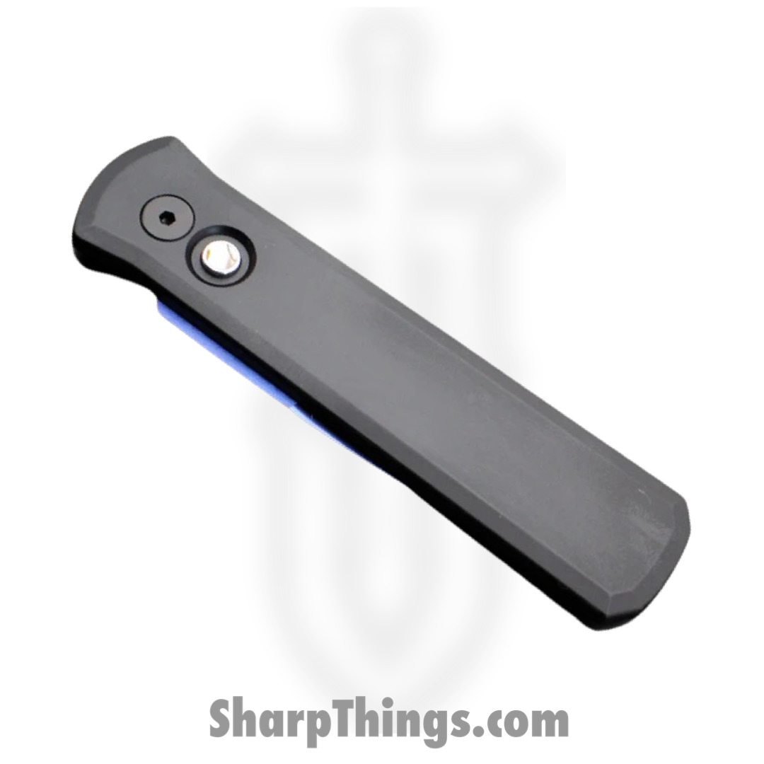 ProTech - 721-SB - Godson - Automatic Knife - 154CM Sapphire Blue Spear Point - 6061-T6 Aluminum - Black - Image 4