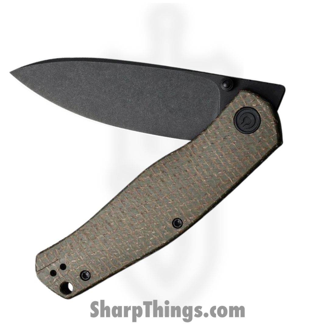 Civivi - CIVC220072 - Sokoke Linerlock - Folding Knife - 14C28N Black Stonewash Drop Point - Micarta - Green - Image 3