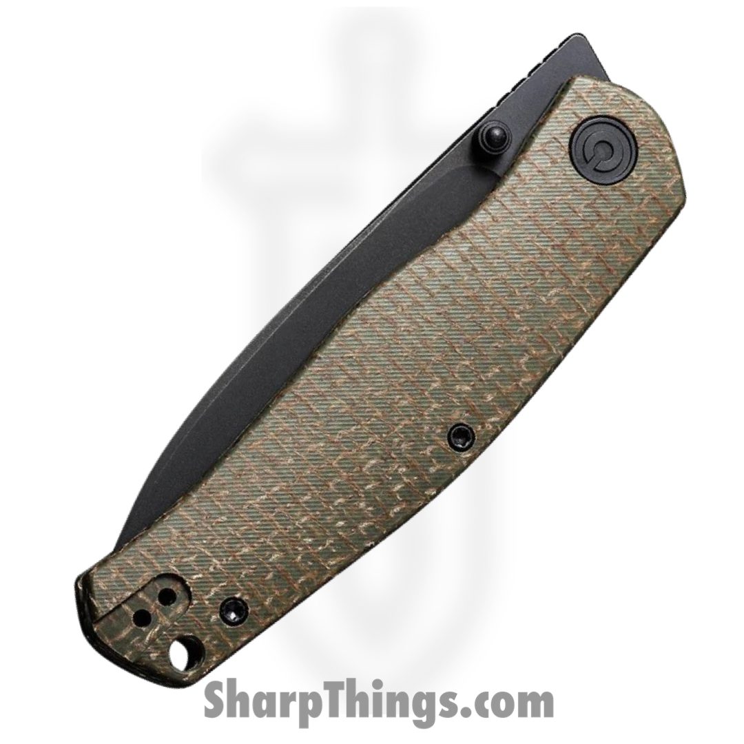 Civivi - CIVC220072 - Sokoke Linerlock - Folding Knife - 14C28N Black Stonewash Drop Point - Micarta - Green - Image 4