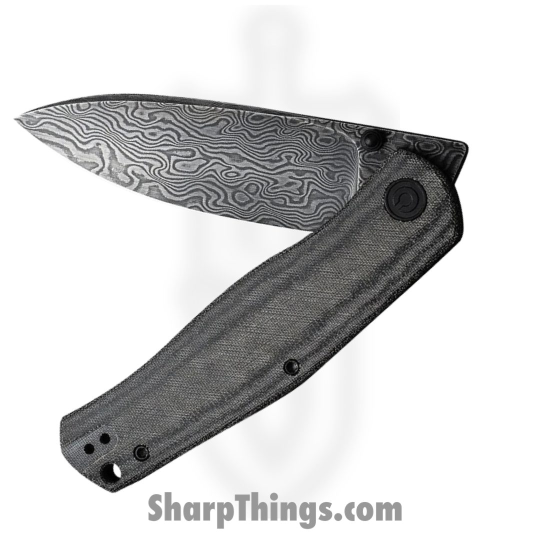 Civivi - CIVC22007DS1 - Sokoke Linerlock - Folding Knife - Damascus Drop Point - Micarta - Black - Image 3