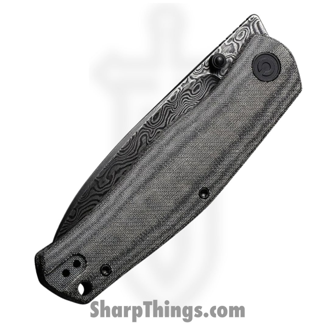 Civivi - CIVC22007DS1 - Sokoke Linerlock - Folding Knife - Damascus Drop Point - Micarta - Black - Image 4