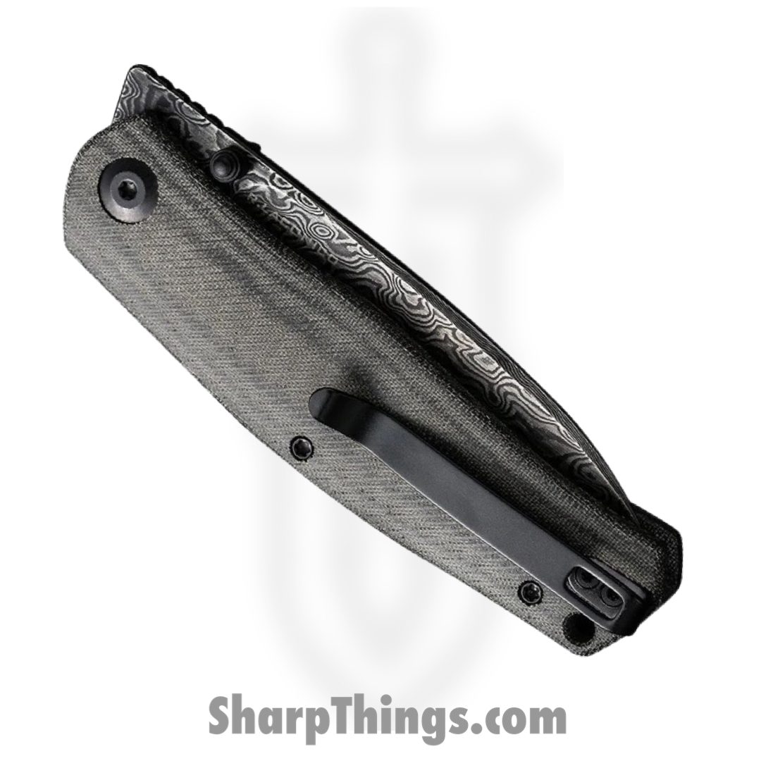 Civivi - CIVC22007DS1 - Sokoke Linerlock - Folding Knife - Damascus Drop Point - Micarta - Black - Image 5