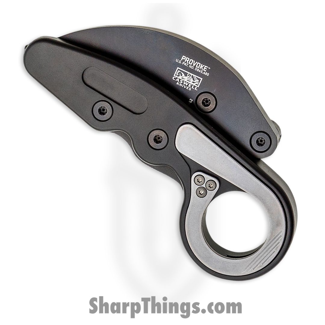 CRKT - 4042 - Provoke Kinematic Responder - Folding Knife - D2 Coated Titanium Nitride Hawkbill - 6061-T6 Aluminum - Black - Image 3