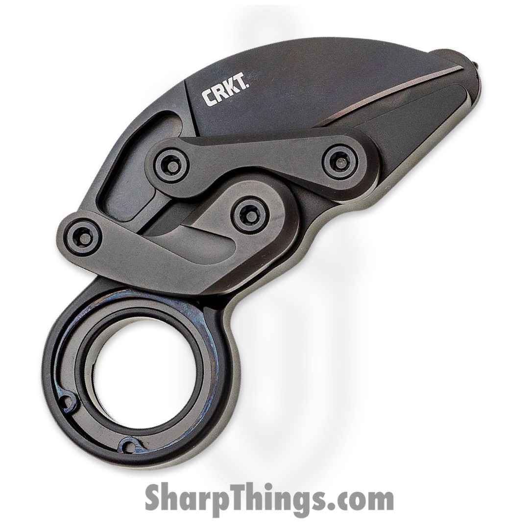 CRKT - 4042 - Provoke Kinematic Responder - Folding Knife - D2 Coated Titanium Nitride Hawkbill - 6061-T6 Aluminum - Black - Image 4