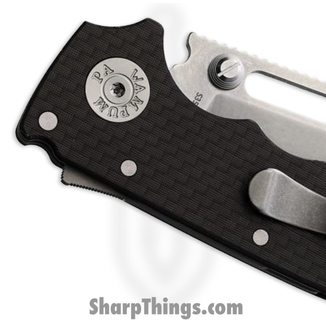Demko Knives - DEM09627 - AD 20.5 Shark-Lock - Folding Knife - CPM-S35VN Stonewash Wharncliffe - Carbon Fiber - Black - Image 4