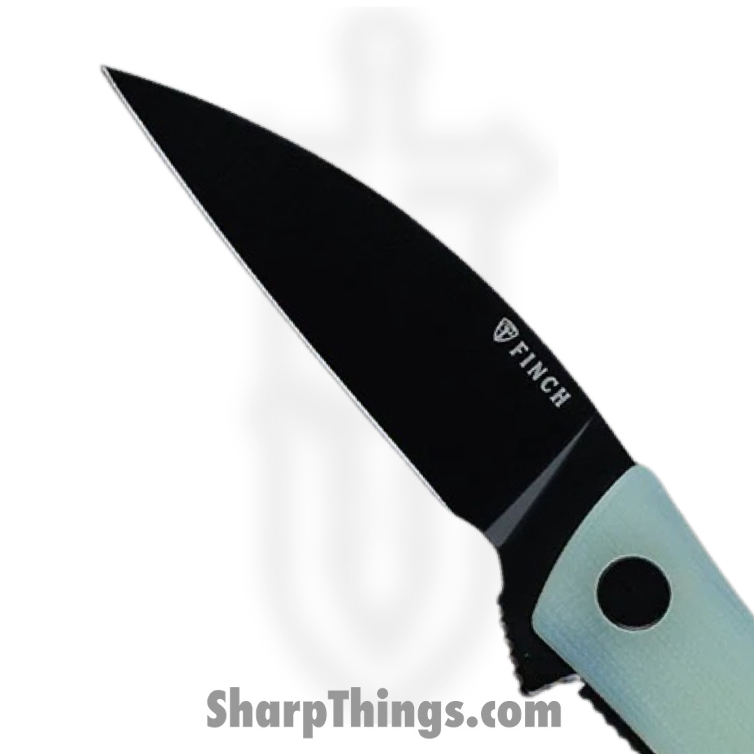 Finch Knife Co. - SV003 - Shiv - Folding Knife - 14C28N Coated Wharncliffe - G10 - Green - Image 4
