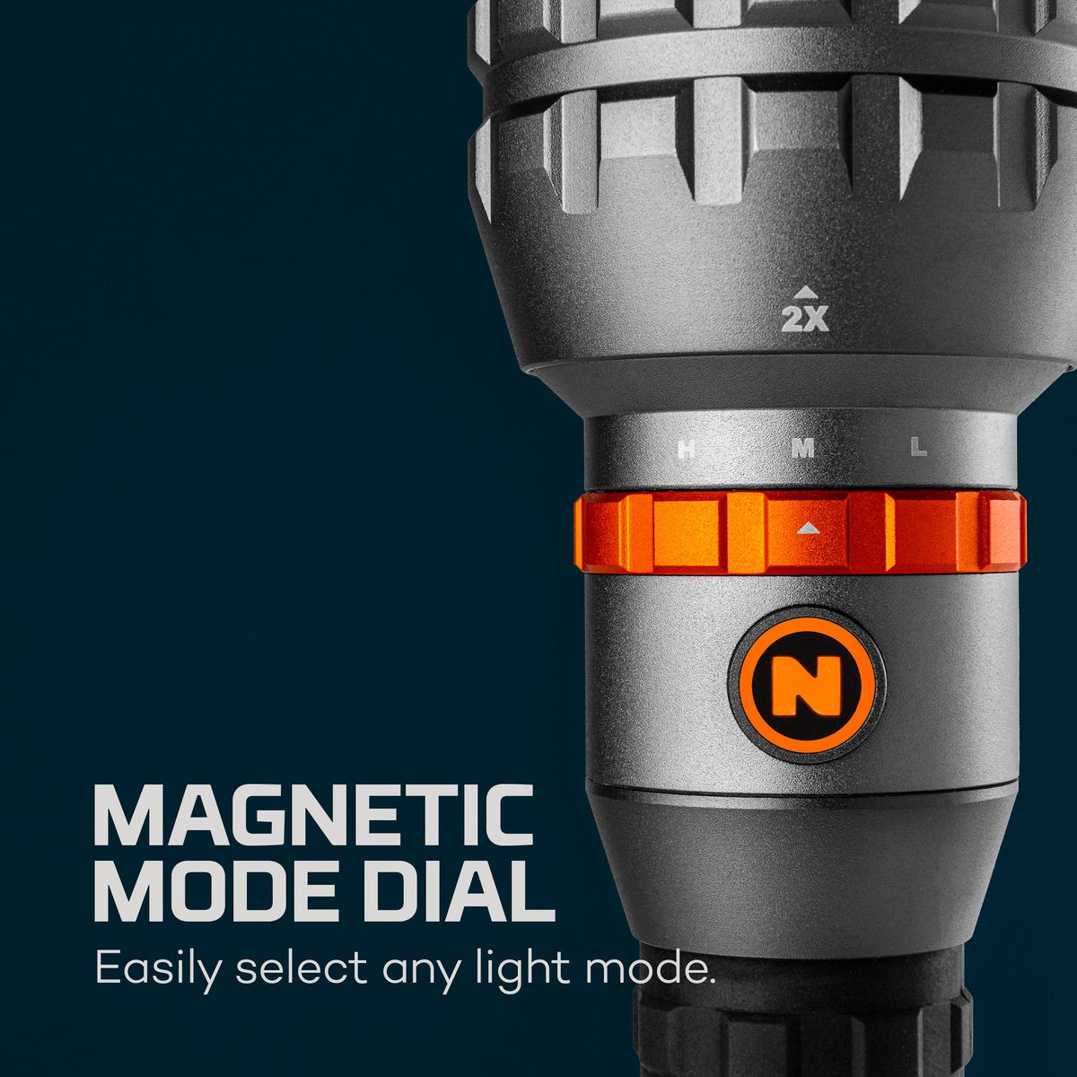 Nebo - NEB-FLT-1068 - Davinci 18000 Lumen Flashlight - Aluminum - Black Grey and Orange - Image 6