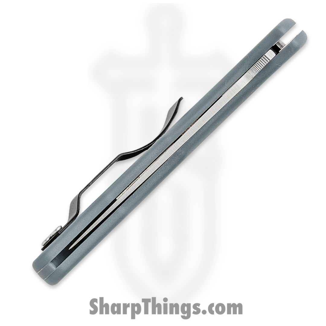 Spyderco - SC11FPGY - Delica Lockback - Folding Knife - VG-10 Satin Drop Point - FRN - Gray - Image 5
