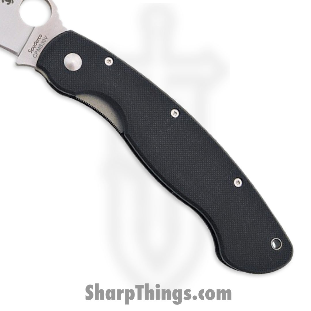 Spyderco - SC36GPE - Military Model - Folding Knife - CPM-S30V Satin Clip Point - G10 - Black - Image 3