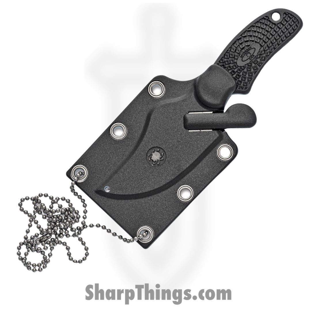 Spyderco - SCFB35PBK - ARK-Always Ready Knife - Fixed Blade Knife - H1 Stainless Steel Satin Clip Point - FRN - Black - Image 3