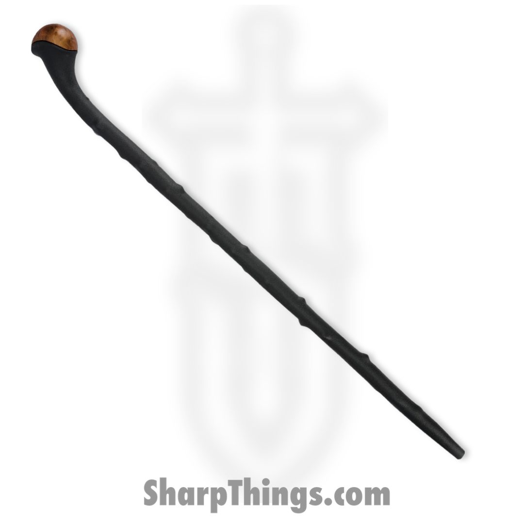 United Cutlery - UC2970 - Blackthorn Shillelagh Cane - Impact resistant faux wood cap- - Polypropylene - Black Brown