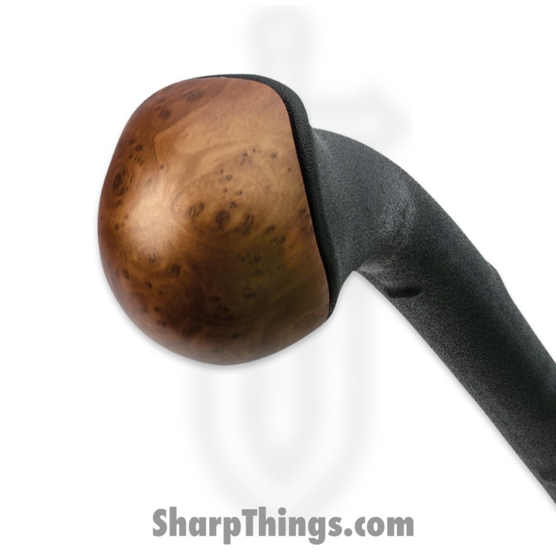 United Cutlery - UC2970 - Blackthorn Shillelagh Cane - Impact resistant faux wood cap- - Polypropylene - Black Brown - Image 3
