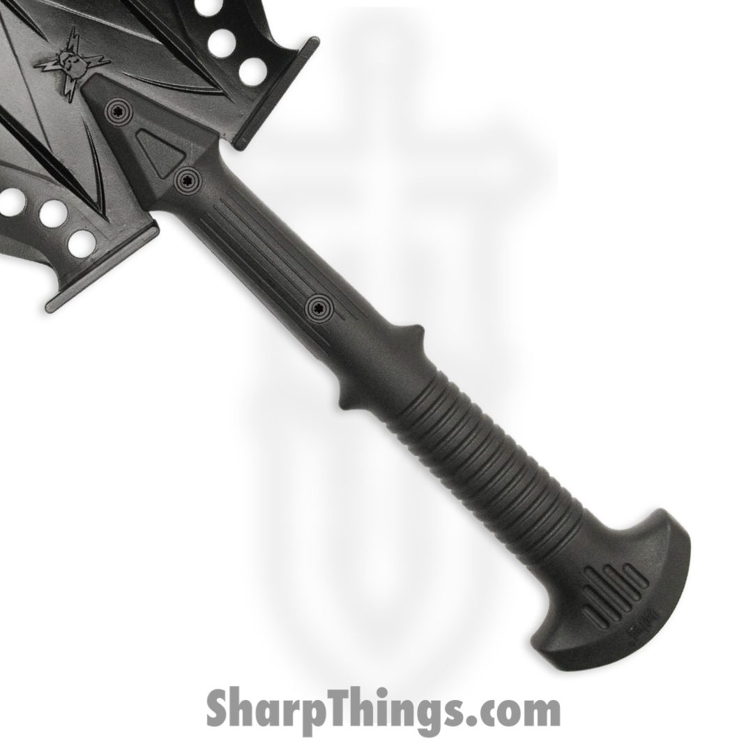 United Cutlery - UC2979 - M48 Kommando Survival Shovel - 2Cr13 Stainless Black Oxide-Coated - Fiberglass Reinforced Nylon - Black - Image 3