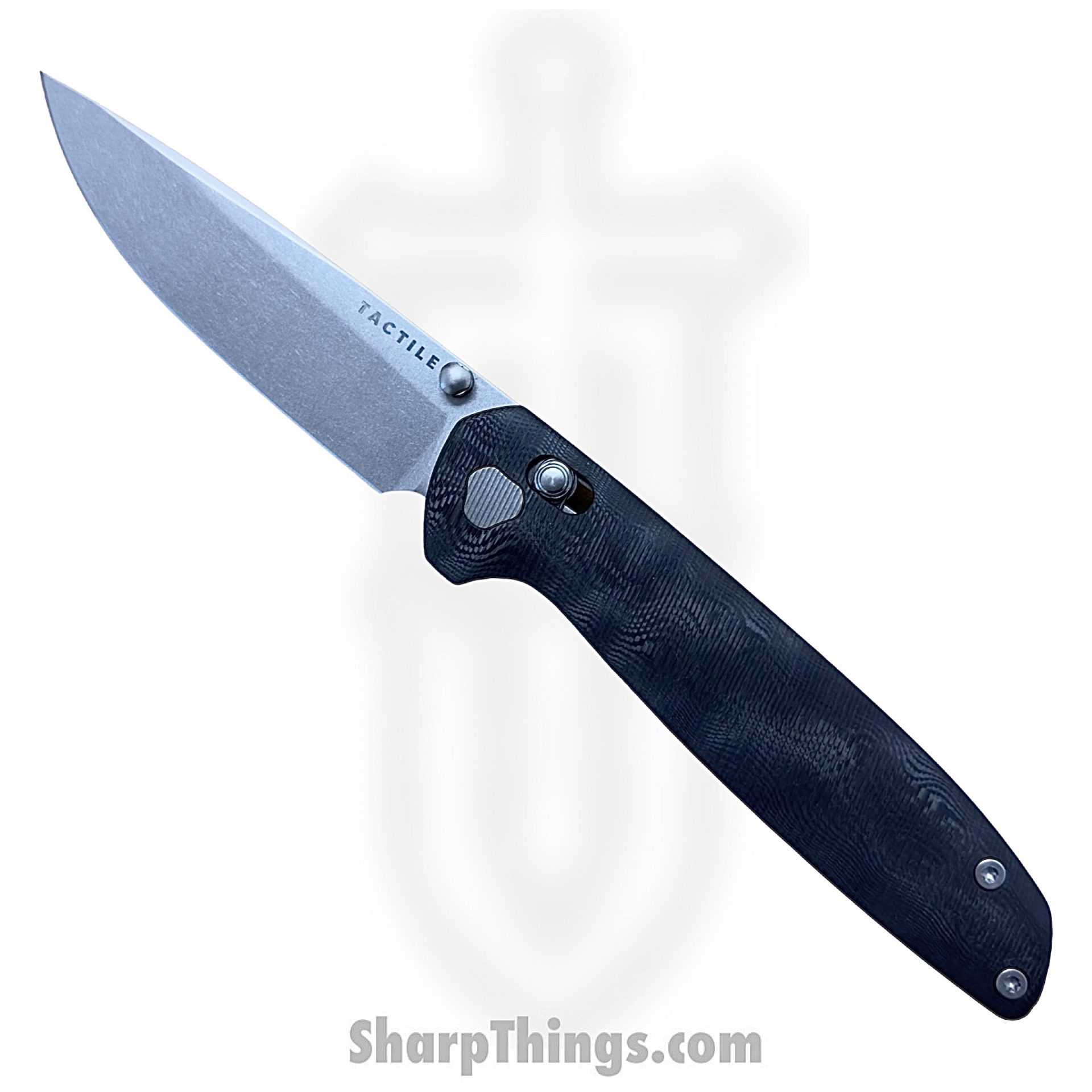 Tactile Knife Co. - TKCMavBDFC - Sharp Things Exclusive Maverick - Folding Knife - Magnacut Stonewash Drop Point - Fat Carbon Fiber - Black Dunes