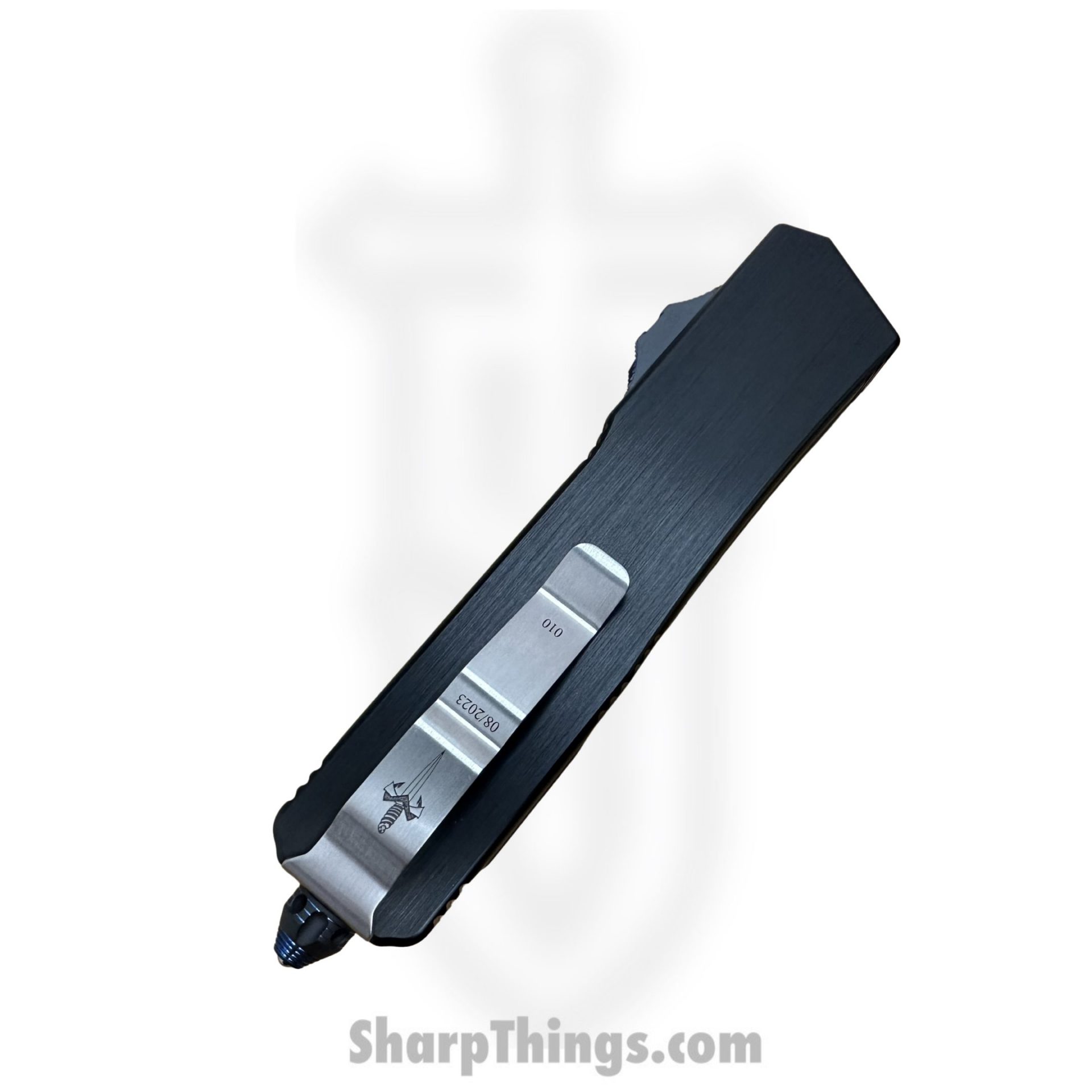 Microtech - 378-MCK - Marfione Custom Scarab II - M390 Hand Rubbed Satin DE-S - Hefted Alloy - Black - Image 4