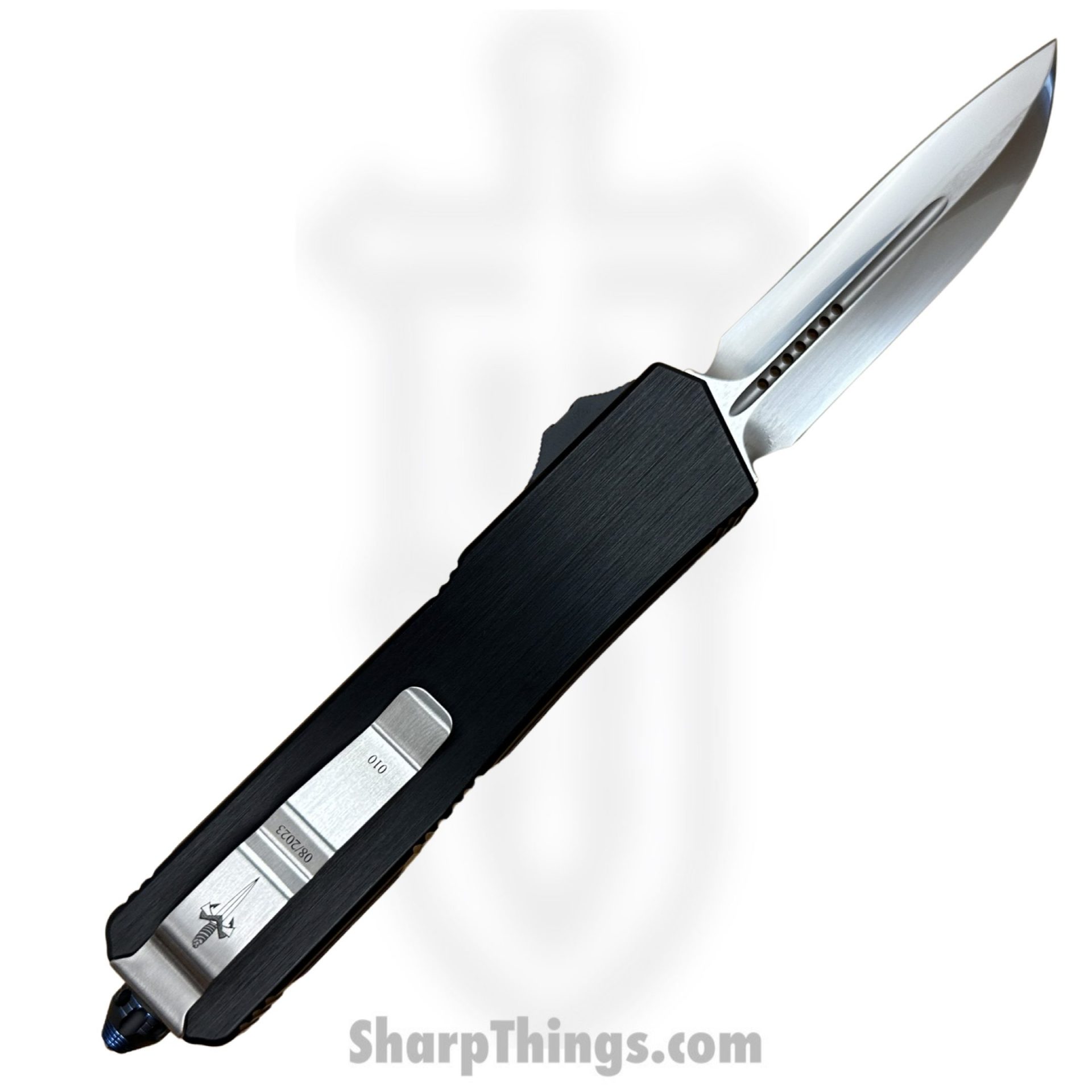 Microtech - 378-MCK - Marfione Custom Scarab II - M390 Hand Rubbed Satin DE-S - Hefted Alloy - Black - Image 2