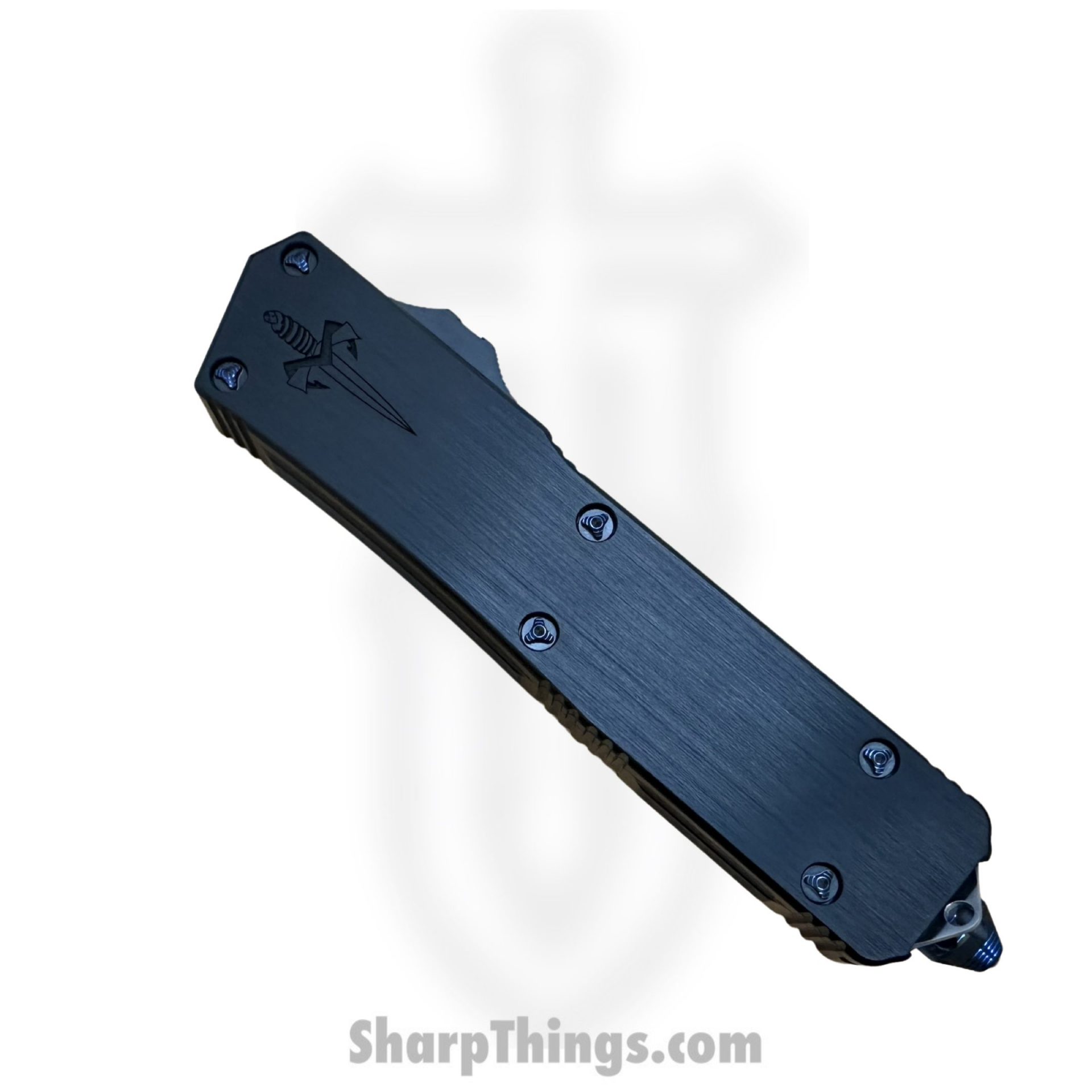 Microtech - 378-MCK - Marfione Custom Scarab II - M390 Hand Rubbed Satin DE-S - Hefted Alloy - Black - Image 3
