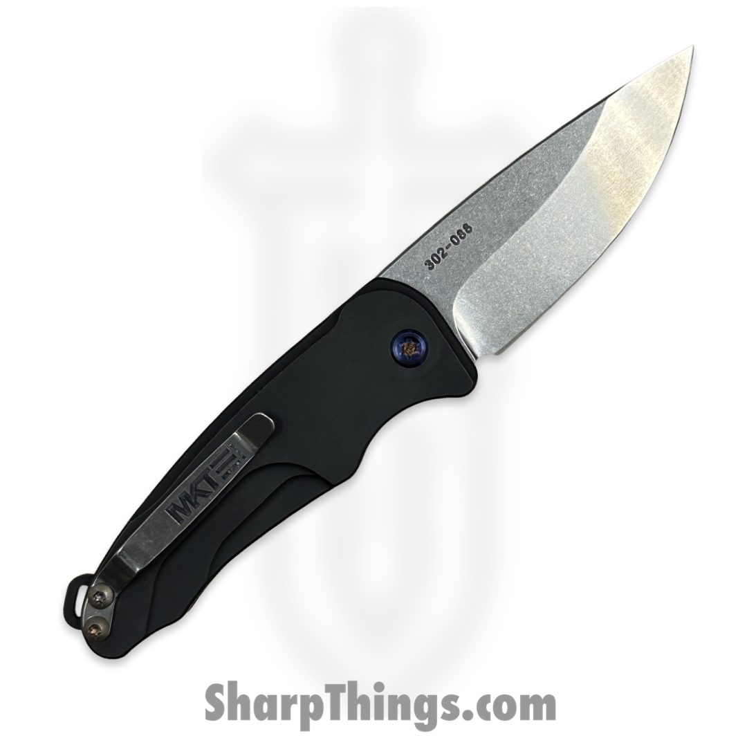 Medford Knife - MKA394TQ-42AB-TSCS-Q4 - Smooth Criminal Auto Folder - Tumbled S45VN Drop Point – Black - Image 2