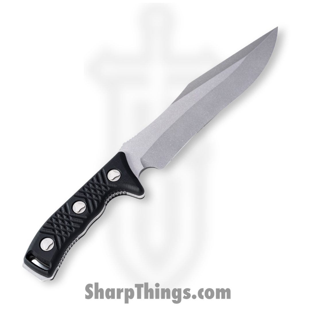 Microtech - 104-10 - Arbiter - Fixed Blade Knife - M390, 204P, Elmax, or XHP Stonewash Recurve - G10 - Black - Image 2