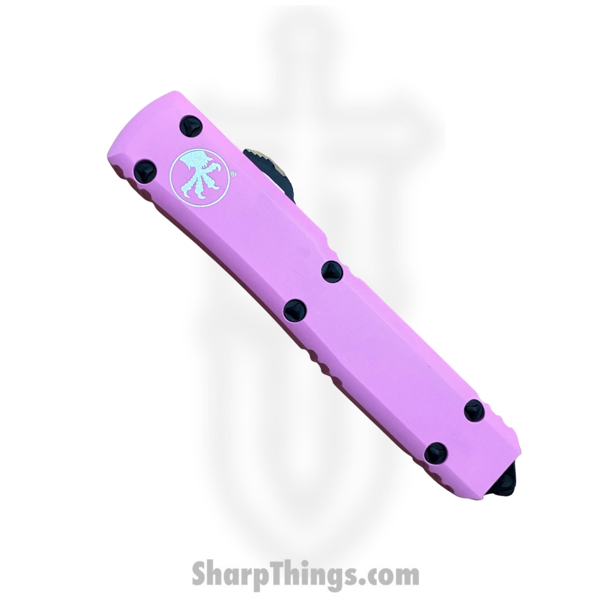 Microtech - 122-1BPK - Ultratech - OTF Auto - Black D/E Dagger - 6061-T6 Aluminum - Barbie Pink - Image 4