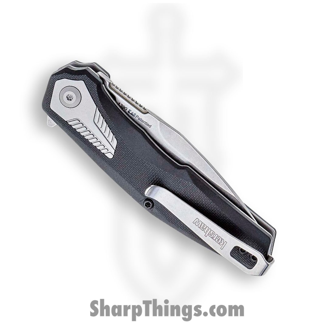 Kershaw - 1390 - Tremolo - Folding Knife - 4Cr14 Stonewash Clip Point - Glass Filled Nylon - Silver Black - Image 3
