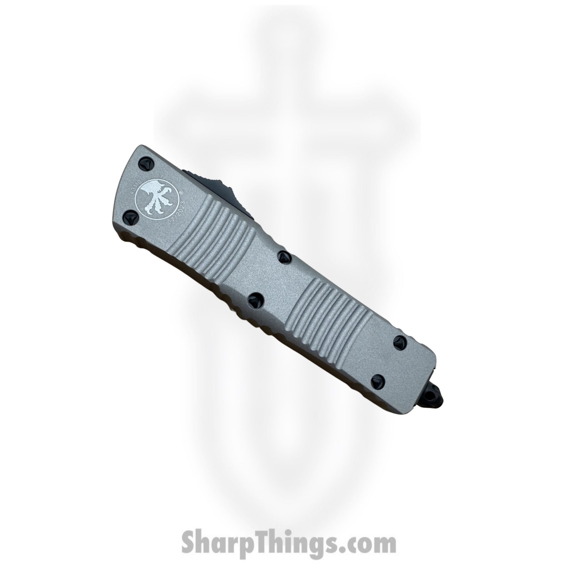 MICROTECH - 143-1TG - Combat Troodon - OTF Auto - Coated Drop Point - Titanium Gray - Image 3