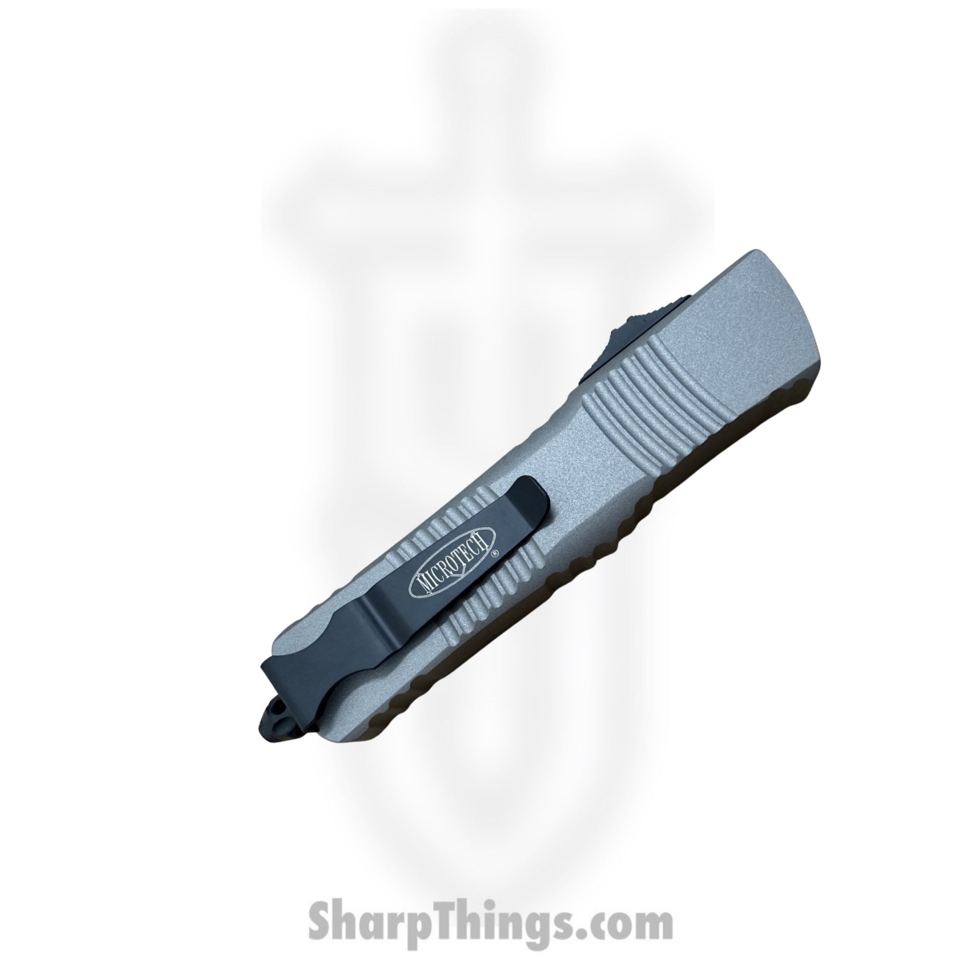 MICROTECH - 143-1TG - Combat Troodon - OTF Auto - Coated Drop Point - Titanium Gray - Image 4