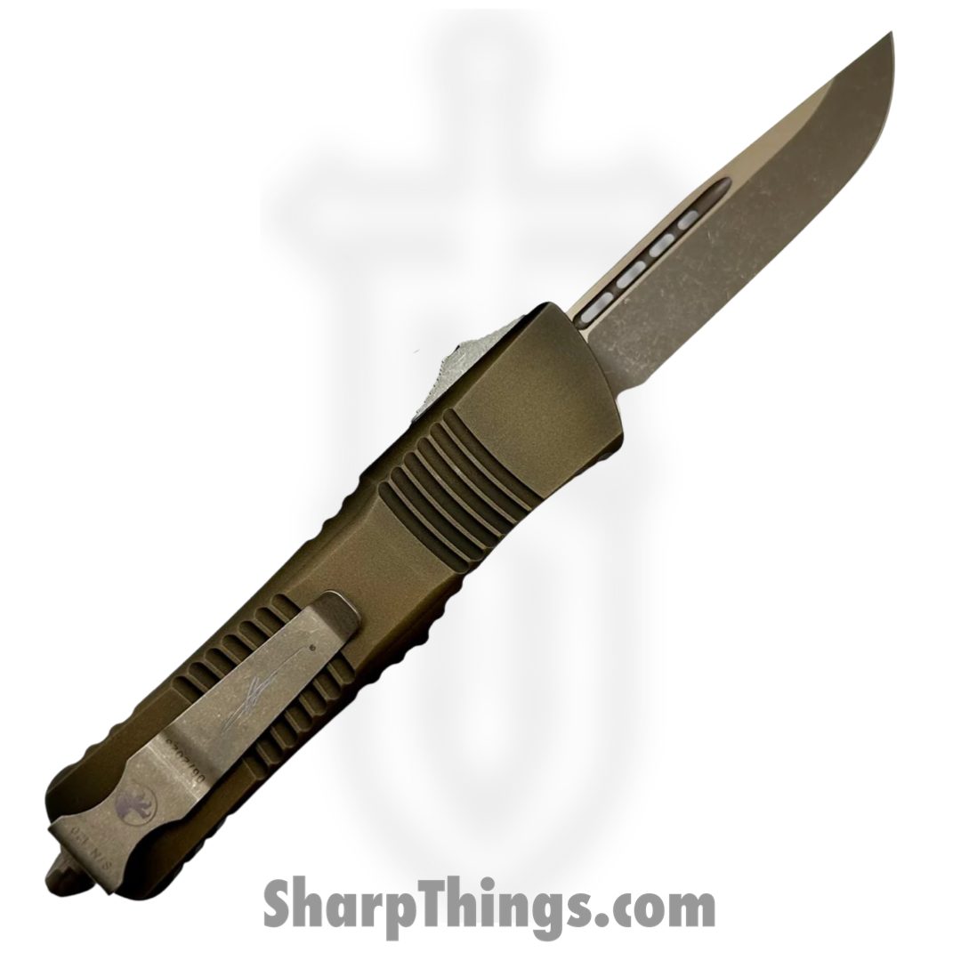 Microtech - 143-13APABS - Combat Troodon ABS - OTF Auto - Bronzed Apocalyptic Drop Point - 6061-T6 - Bronze - Image 2