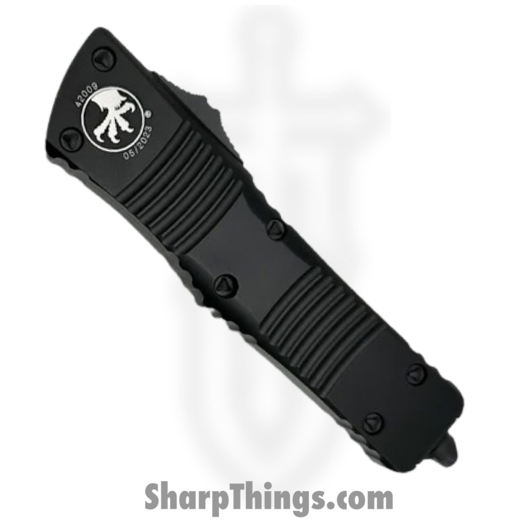 MICROTECH - 143-1T - Combat Troodon - OTF Auto - Coated Drop Point - Black - Image 3