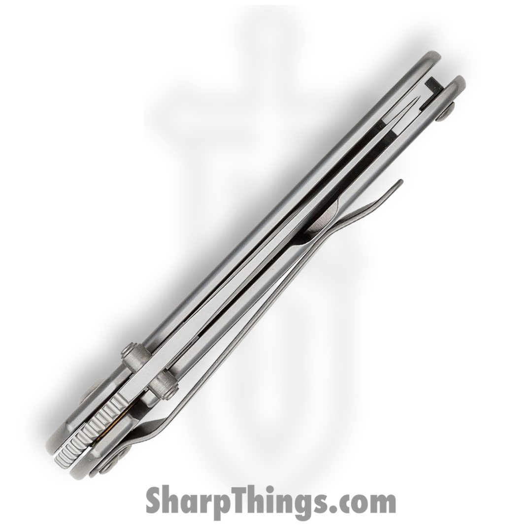 Kershaw - 1620FL - Scallion - Folding Knife - 420HC Bead-blasted Drop Point - 410 Stainless Steel - Silver - Image 4