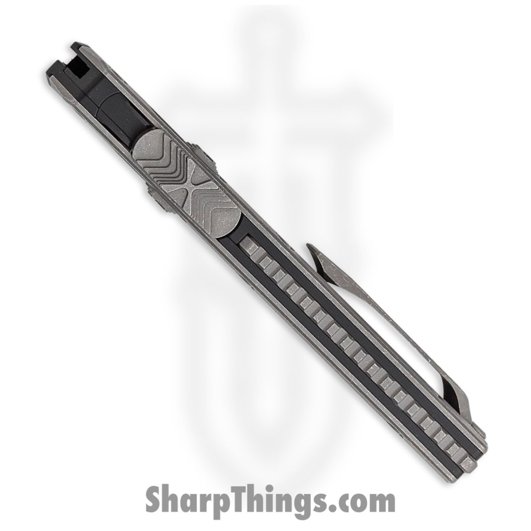 Microtech - 184-12AP - Glykon - OTF Auto - Apocalyptic Bayonet Full Serrated - 6061-T6 - Black - Image 5