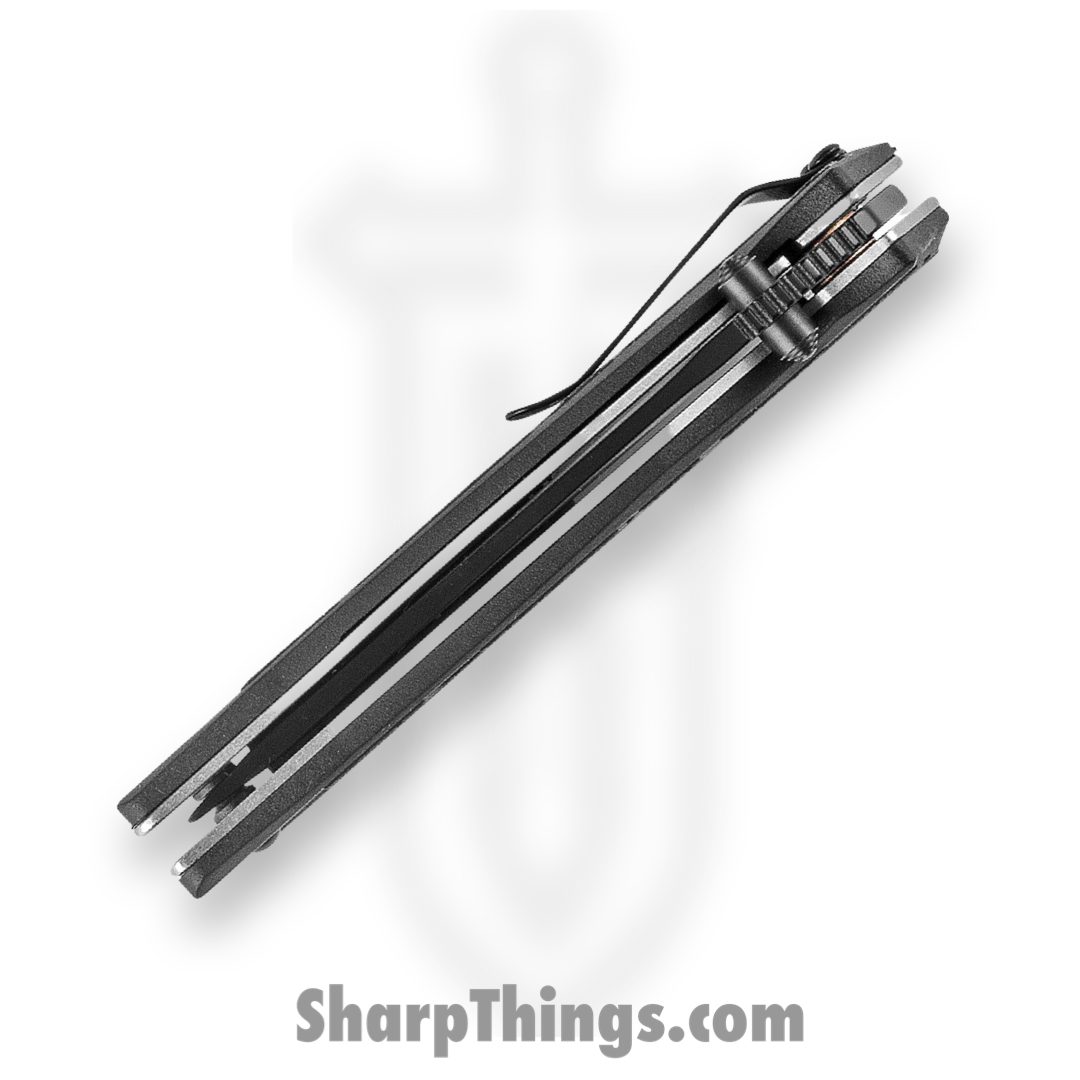 Kershaw - 1990 - Brawler - Folding Knife - 8Cr13MoV Black-oxide coated Tanto - Glass Filled Nylon - Black - Image 4