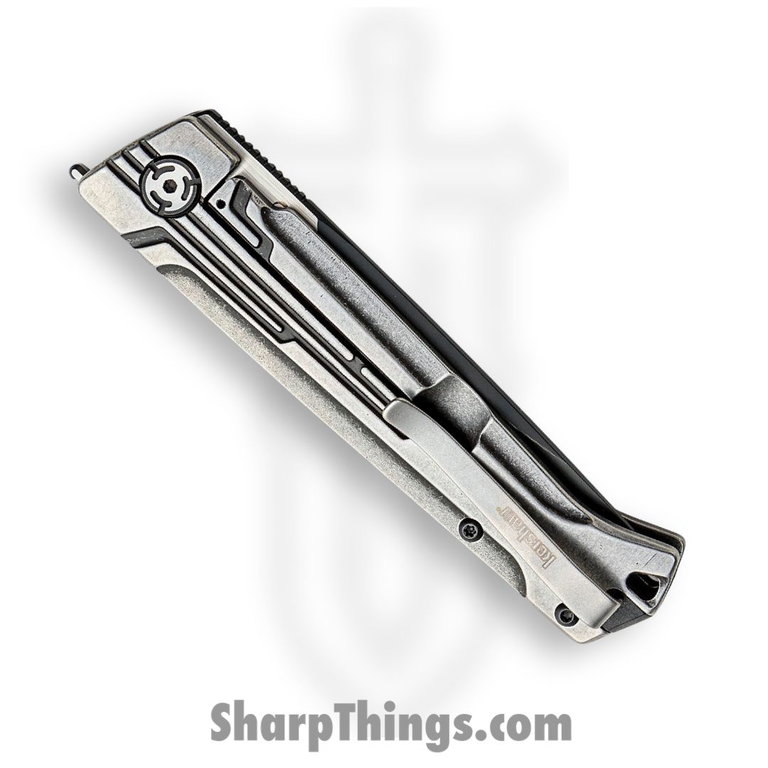 Kershaw - 2060 - Noventa - Folding Knife - D2 Black-oxide coated Satin Flats Drop Point - Stainless Steel - Silver - Image 4