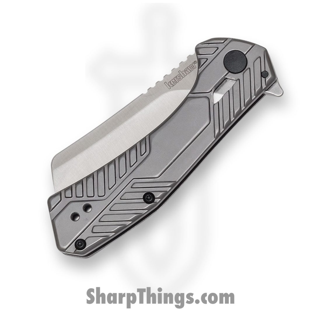 Kershaw - 3445 - Static - Folding Knife - 8Cr13MoV Satin Cleaver - Stainless Steel - Gray - Image 2