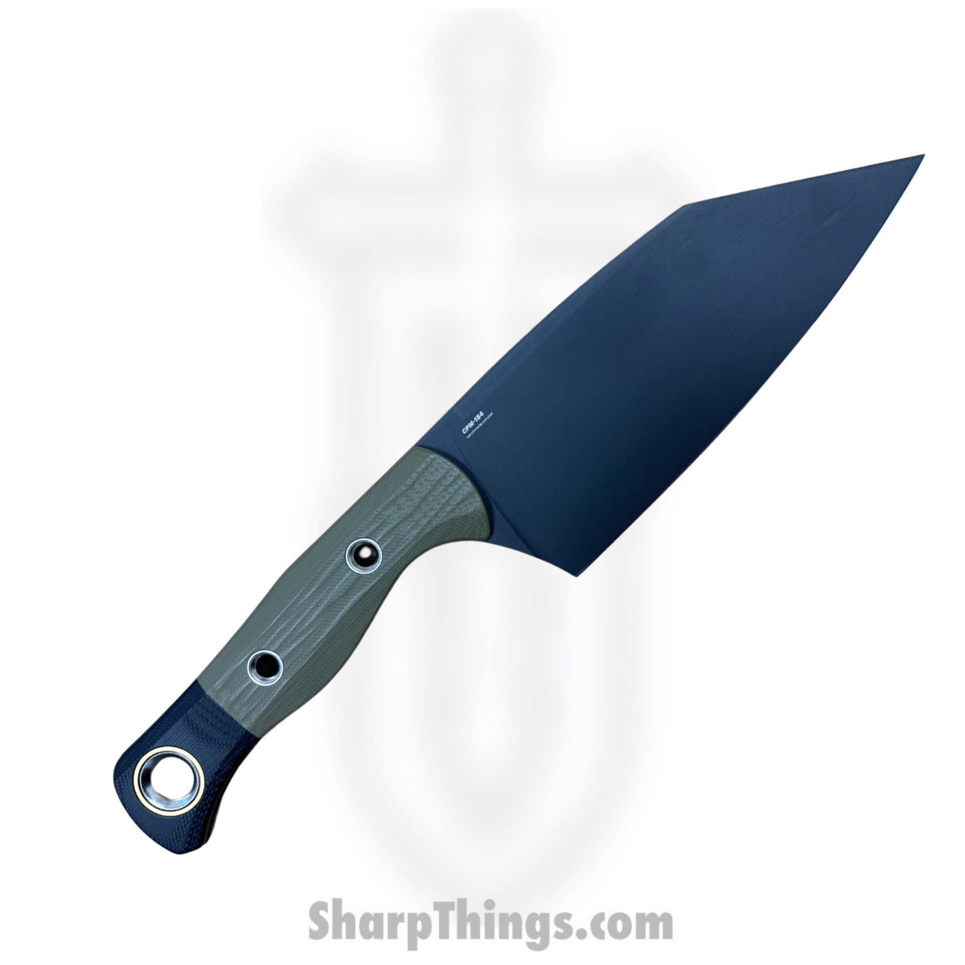 Benchmade - 4010BK-01 - Station Knife - Fixed Blade Knife - CPM-154 DLC Clip Point - G10 - OD Green, Black - Image 2