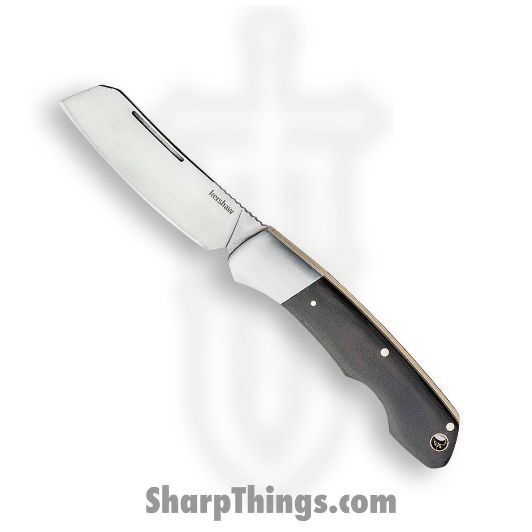 Kershaw - 4384 - Parley - Folding Knife - 7Cr17MoV Satin Cleaver - Micarta, Stainless Steel Bolster - Green